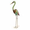 Alpine Crane Metal Statue - HEH208 - Garden Accessories
