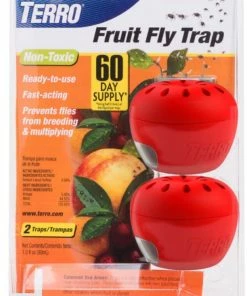 Woodstream TERRO Fruit Fly Trap 2 Pack - T2502 - Baits & Traps