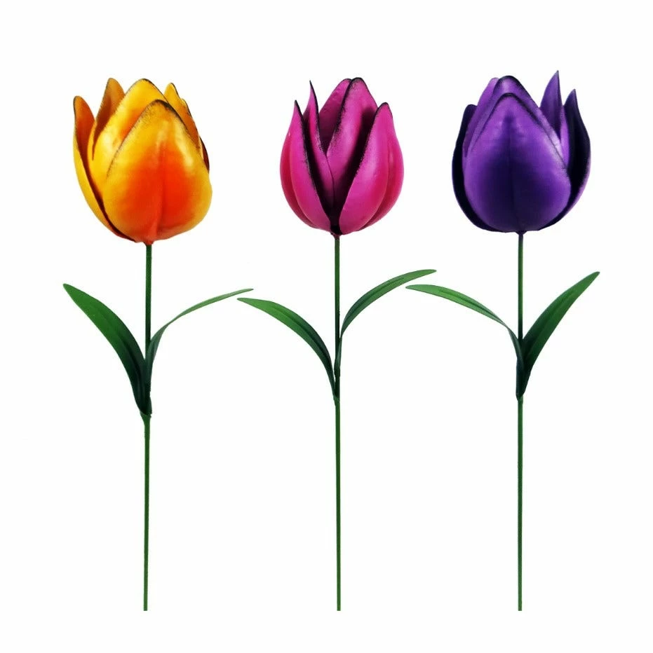 RK Brand Alpine Metal Realistic Tulip Garden Stake - QEL828A - Garden Accessories 1 RK Brand Alpine Metal Realistic Tulip Garden Stake - QEL828A - Garden Accessories