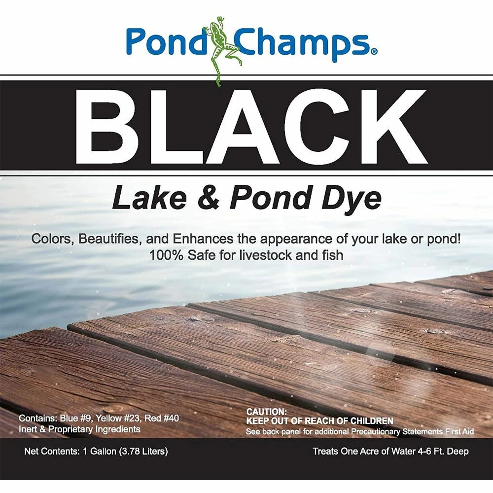 Pond Champs Black Lake & Pond Dye, 1 Gallon - 00411 - Lake Dyes 2 Pond Champs Black Lake & Pond Dye, 1 Gallon - 00411 - Lake Dyes - Image 2