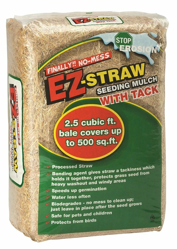 EZ-STRAW Seeding Mulch with Tackifier - MLEZSTRAWMULCH 1 EZ-STRAW Seeding Mulch with Tackifier - MLEZSTRAWMULCH