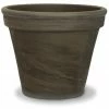 Ceramo 10 inch Dark Basalt Clay Standard Pot SBX-10-DB - Planters