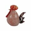 RK Brand Alpine Red Handmade Glass Rooster - HTO146HH-RD - Garden Accessories