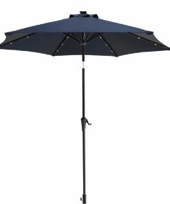 Maple Ridge LED Lighted Patio Outdoor Umbrella, 9 Foot - SW-RK508 - Patio Sets & Furniture