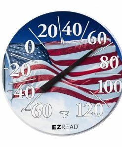 EZ Read 12.5" Decorative Dial Thermometer 840-1221 - Thermometers & Weather Gauges