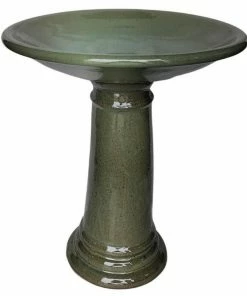 Various Brands Interlocking Bird Bath, Seafoam - JL156SF - Pots