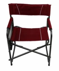 Various Brands Director's Chair with Table - Maroon 87-845-0204 - Camp Furniture
