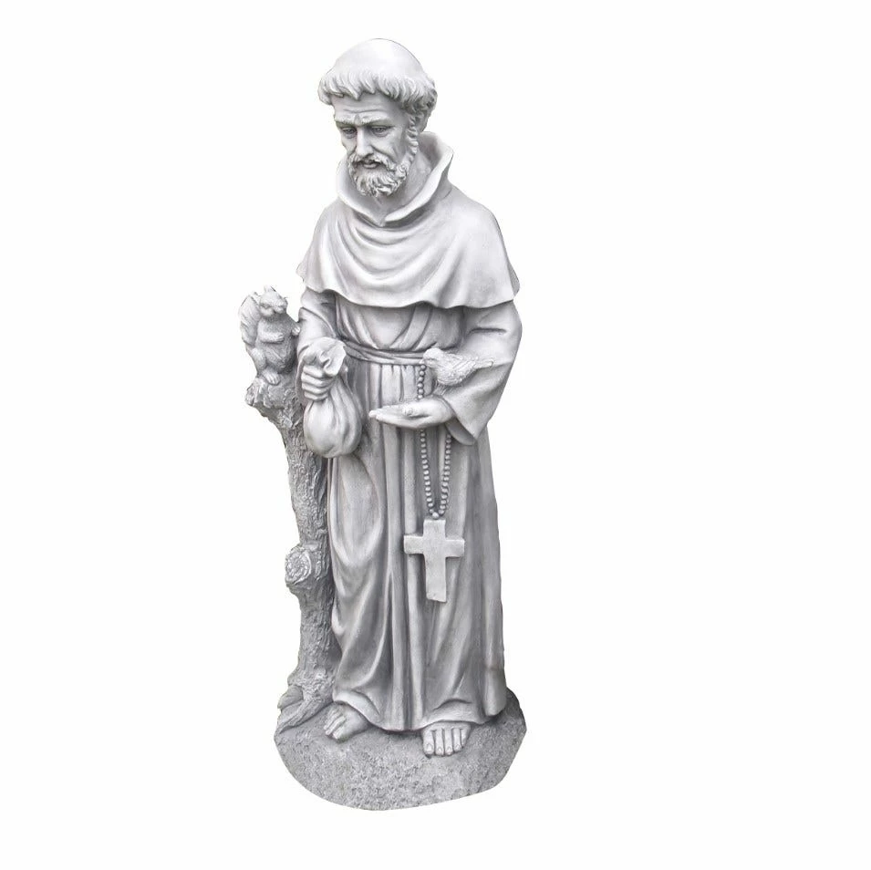 Alpine St. Francis Patron Saint of Animals Statue - QFC102 - Garden Accessories 1 Alpine St. Francis Patron Saint of Animals Statue - QFC102 - Garden Accessories
