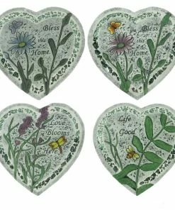 Alpine Heart Stepping Stones - WQA1308ABB - Garden Accessories
