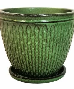Various Brands Waffle Planter, Green, Small - ASCBRP6NO3JSGS - Planters
