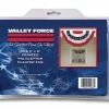 Valley Forge 3' x 6' Pleated Full Fan United States Flag - PFF ST - Flags & Flag Poles