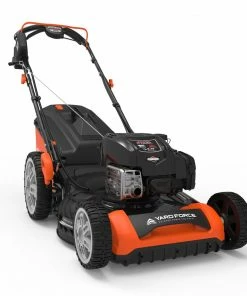 Yard Force 22" 3-in-1 Self-Propelled Gas Mower with Electric Start Briggs & Stratton 675EXi 163cc engine - YF22ESSPV - Push Lawn Mowers