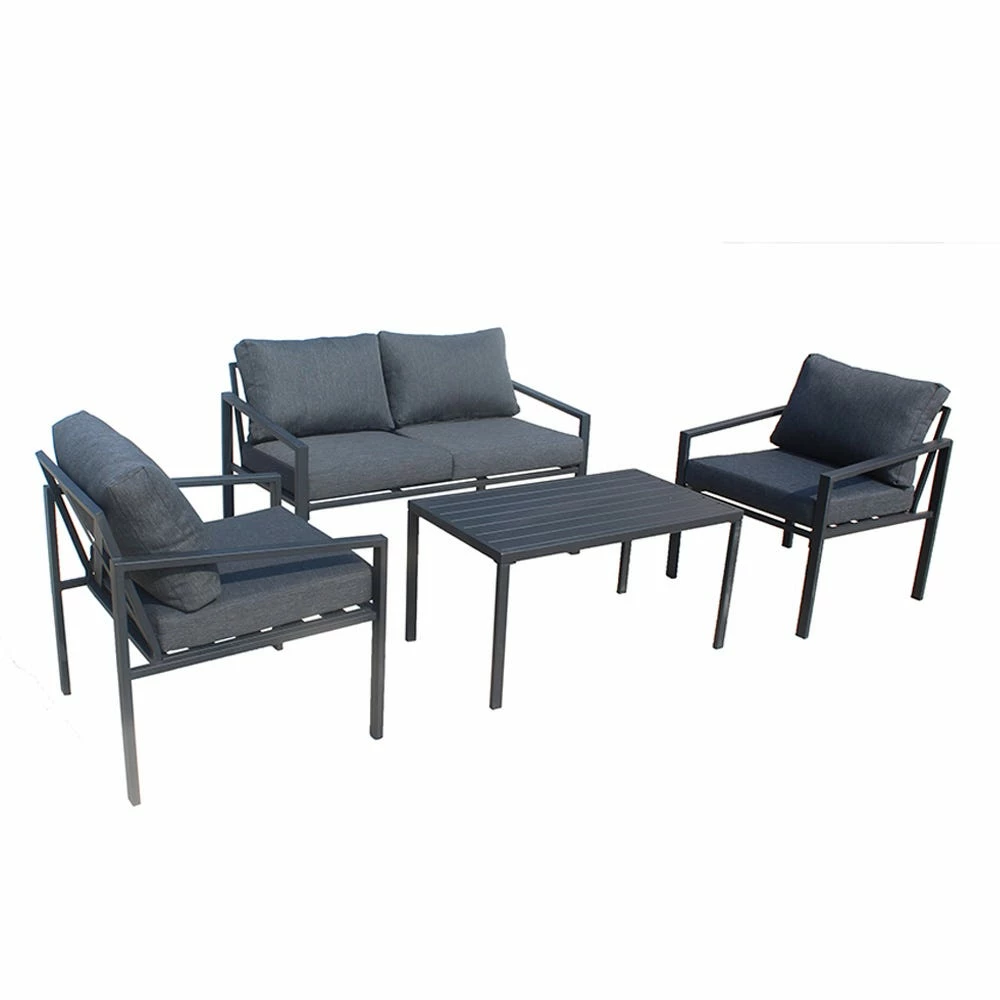 Maple Ridge 4-Piece Outdoor Patio Furniture Conversation Set with Padded Deep Seating - SW-RK973U - Patio Sets & Furniture 1 Maple Ridge 4-Piece Outdoor Patio Furniture Conversation Set with Padded Deep Seating - SW-RK973U - Patio Sets & Furniture