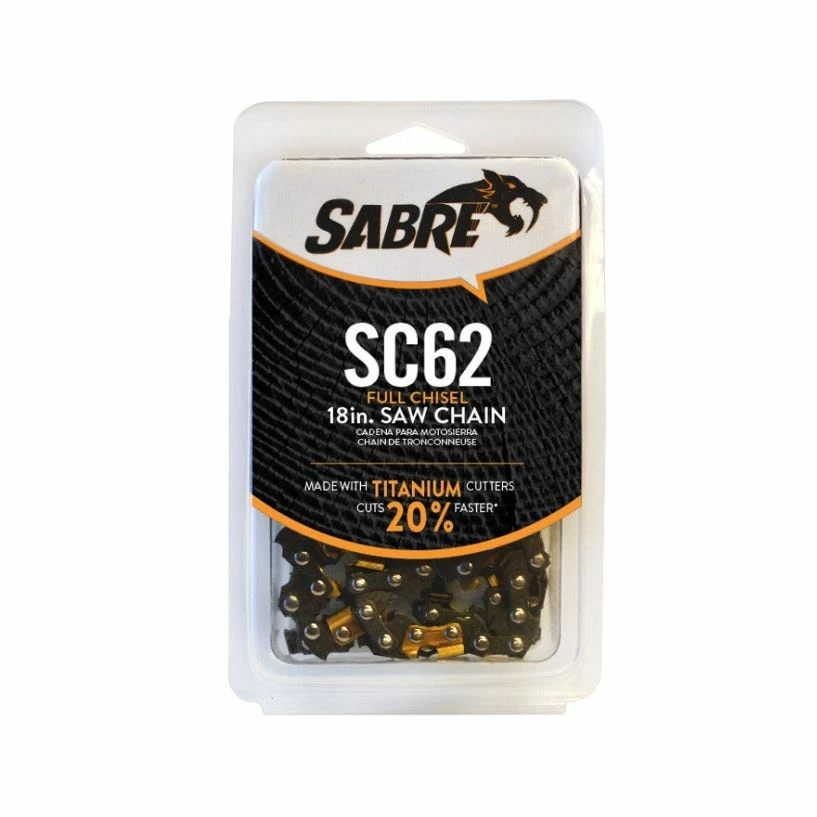 Trilink SC62 Sabre Titanium Full Chisel Chain CL65062NSSA - Chainsaw Parts & Accessories 1 Trilink SC62 Sabre Titanium Full Chisel Chain CL65062NSSA - Chainsaw Parts & Accessories