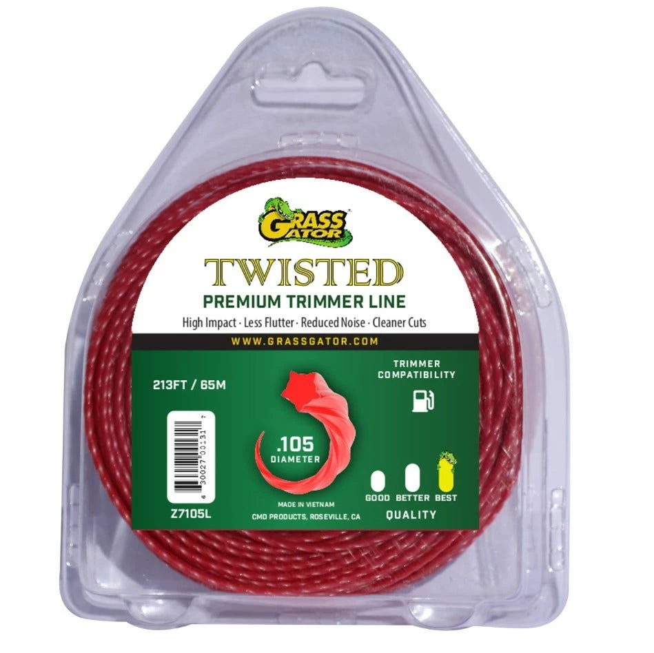 Grass Gator Twisted Trimmer Line Large Donut .105 X 213' Z7105L - Lawn Mowers & Lawn Care 1 Grass Gator Twisted Trimmer Line Large Donut .105 X 213' Z7105L - Lawn Mowers & Lawn Care