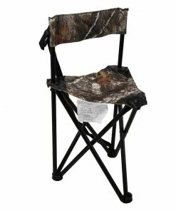 Various Brands Tripod Stool With Backrest 87-858-0204 - Patio Furnishings
