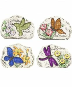 Alpine Inspirational Garden Friends Stone Décor Assorted - KGD316ABB - Garden Accessories