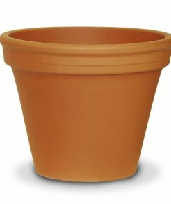 Ceramo 10 inch Red Clay Standard Pot SBX-10-J - Planters