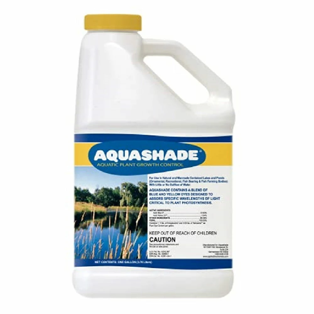 SePRO Applied Biochemists Aquashade Pond Treatment Aquatic Plant Growth Control, 1 Gallon - 1510.41 - Lake Dyes 1 SePRO Applied Biochemists Aquashade Pond Treatment Aquatic Plant Growth Control, 1 Gallon - 1510.41 - Lake Dyes