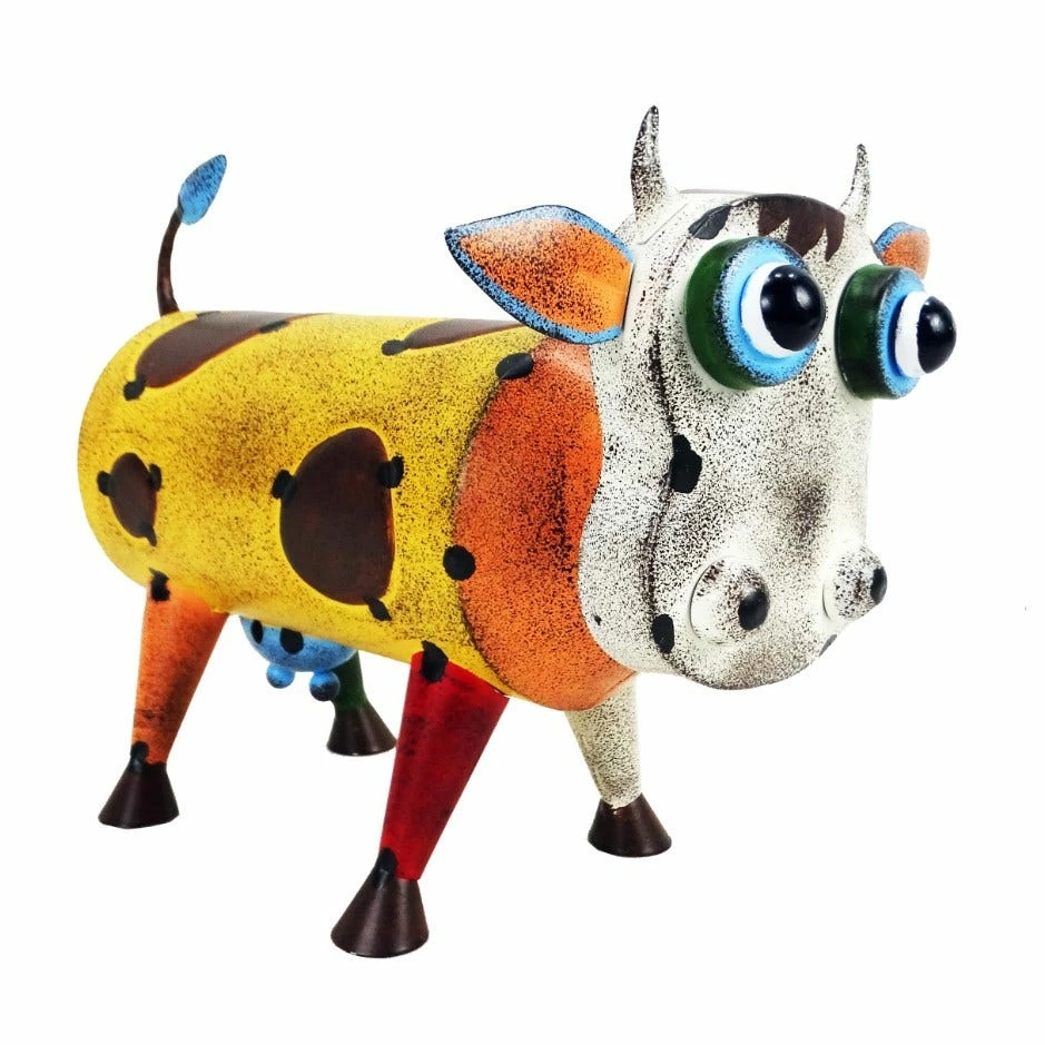 RK Brand Alpine Colorful Recycled Metal Style Cow Décor - LJJ1394HH - Garden Accessories 1 RK Brand Alpine Colorful Recycled Metal Style Cow Décor - LJJ1394HH - Garden Accessories