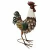 Alpine Red Metal Barnyard Rooster Décor - JJJ386 - Garden Accessories
