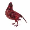 Alpine 11" Tall Poise Red Metal Cardinal Bird Décor - JUM426HH - Garden Accessories