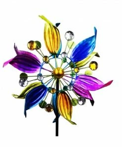 Cheap Lawn Shop 17 RK Brand Alpine Metal Multi-colored Windmill Flower Garden Stake - LJJ1160 - Garden Accessories