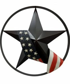 Backyard Expressions Patriotic Wall Star Flag 31" - 906785 - Patio Accessories