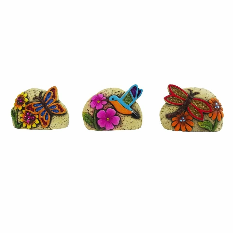 Alpine Mini Floral Garden Friends Stone Décor - KGD350ABB - Garden Accessories 1 Alpine Mini Floral Garden Friends Stone Décor - KGD350ABB - Garden Accessories
