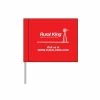 Blackburn 5" x 8" Red Survey Flags - SURVEYFLAG - Flags & Flag Poles