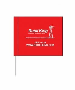 Blackburn 5" x 8" Red Survey Flags - SURVEYFLAG - Flags & Flag Poles