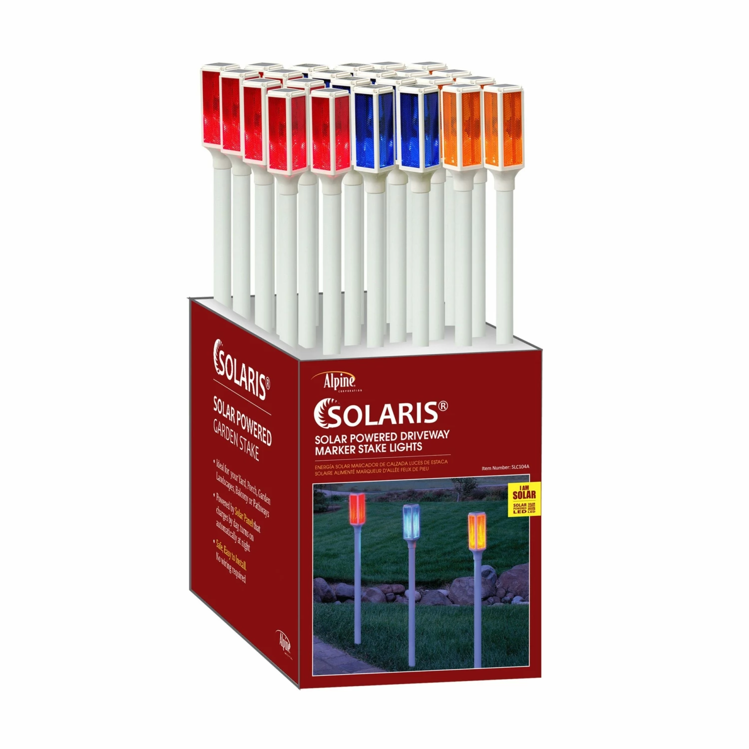 Alpine Assorted Solar LED Driveway Markers - SLC104A - Garden Statues & Lawn Ornaments 1 Alpine Assorted Solar LED Driveway Markers - SLC104A - Garden Statues & Lawn Ornaments