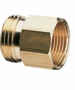 Gilmour Male to Female Brass Connectors Thread Size 3/4" NPT (F) to 3/4" NH (M) 807704-1001 - Brass Fittings