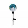 RK Brand Alpine Solar 18" Tall Colorful Raindrop Splashes Glass Ball LED Garden Stake - HTO168SLR - Lighting, Torches & Firepits