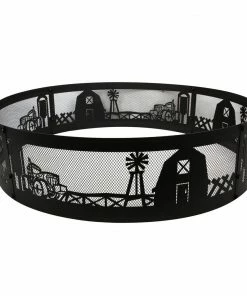 Lincoln Outfitters 36" Campfire Ring Farm Scene - 90-166-0204 - Fire Pits & Heaters