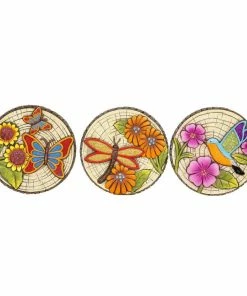 Alpine 10" Colorful Floral Stepping Stone - Assorted - KGD278ABB - Garden Accessories