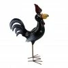RK Brand Alpine Black Metal Rooster Décor - ABC370HH - Garden Accessories