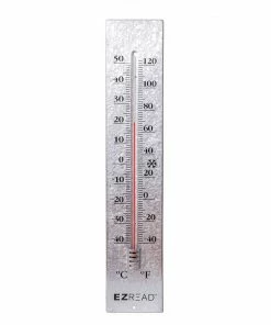 EZ Read 22.5" Heavy Duty Metal Thermometer - 840-0091 - Thermometers & Weather Gauges