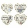 Alpine Welcome Hearts Stepping Stone - WQA1088ABB - Garden Accessories