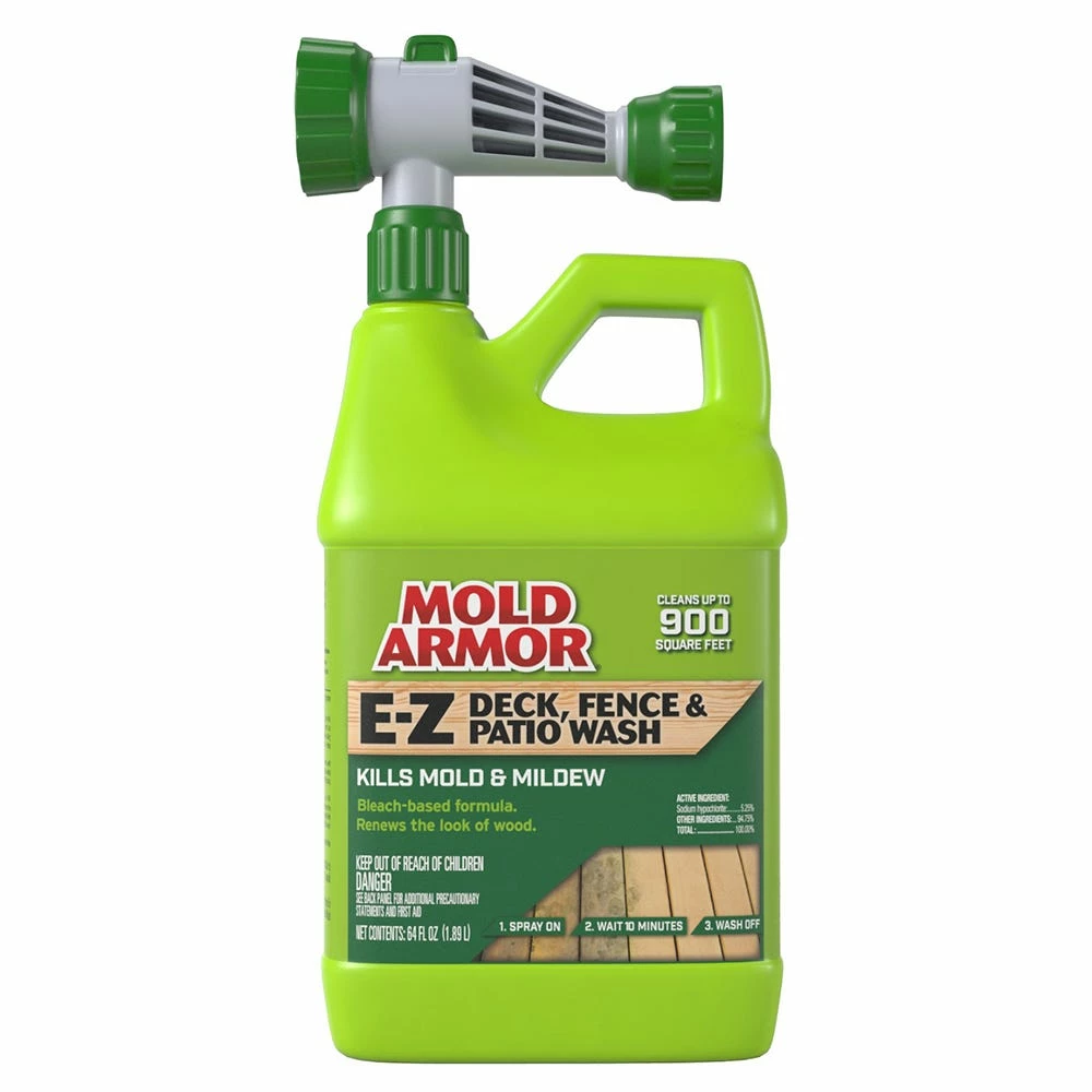 Mold Armor E-Z Deck, Fence & Patio Wash with Hose End Sprayer, 64 oz. - FG51264 - Parts & Accessories 1 Mold Armor E-Z Deck, Fence & Patio Wash with Hose End Sprayer, 64 oz. - FG51264 - Parts & Accessories