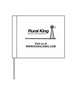 Blackburn 4" x 5" White Survey Flags - P451WW/B10699 - Flags & Flag Poles