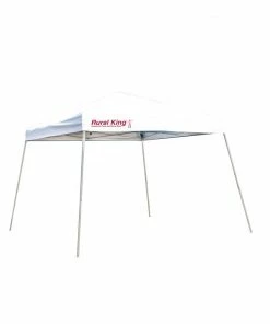 Rural King 10X10 Pop Up Tent Slant White RKCPY10SLW - Umbrellas & Sun Shades