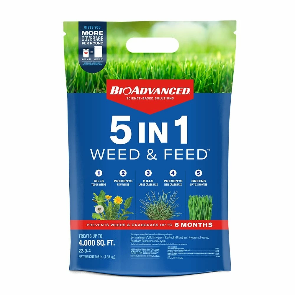 BioAdvanced Bio Advanced 5-IN-1 Weed & Feed - 704865H - Lawn Weed Killer 1 BioAdvanced Bio Advanced 5-IN-1 Weed & Feed - 704865H - Lawn Weed Killer