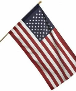 Valley Forge 5' Wood Pole Polycotton United States Flag Kit - AA99050 - Flags & Flag Poles
