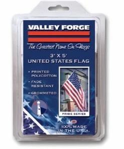 Valley Forge 3' x 5' Polycotton United States Flag - USS 1 - Flags & Flag Poles