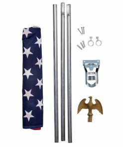 Valley Forge All American Series 3 piece American Flag Pole Kit - AA US1 1 - Flags & Flag Poles