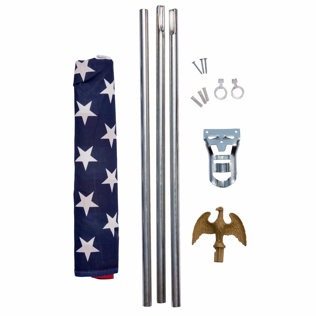 Valley Forge All American Series 3 piece American Flag Pole Kit - AA US1 1 - Flags & Flag Poles 1 Valley Forge All American Series 3 piece American Flag Pole Kit - AA US1 1 - Flags & Flag Poles