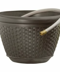Suncast 100' Resin Wicker Hose Pot - HPW100 - Hoses & Hose Reels