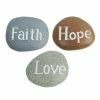 Alpine "Faith", "Hope", & "Love" Stones - KGD216ABB - Garden Accessories