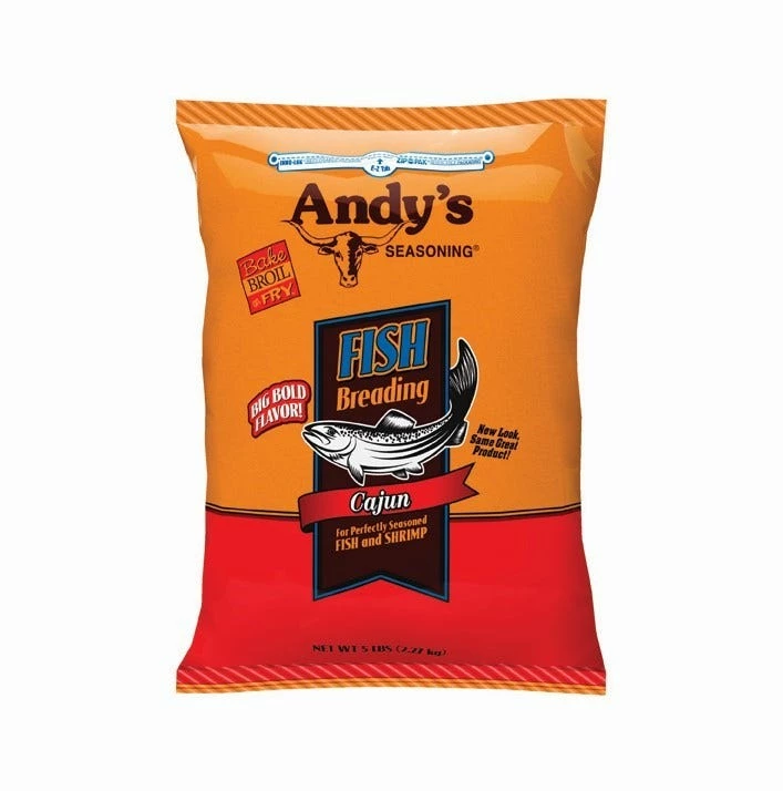 Andy's Seasoning Andys Cajun Fish Breading, 5lb - 50197 - Flavorers & Seasonings 2 Andy's Seasoning Andys Cajun Fish Breading, 5lb - 50197 - Flavorers & Seasonings - Image 2